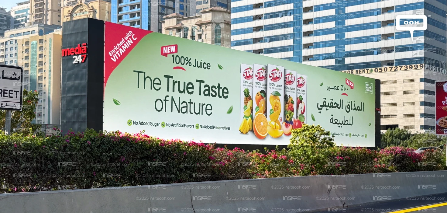 STAR Juice Brings the “True Taste of Nature” to Sharjah’s Billboards