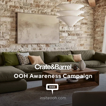 Crate & Barrel  Winter Collection  Wraps Dubai Billboards in Style