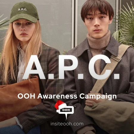 A.P.C.’s Parisian Fashion Takes Over Dubai Outdoor Billboards