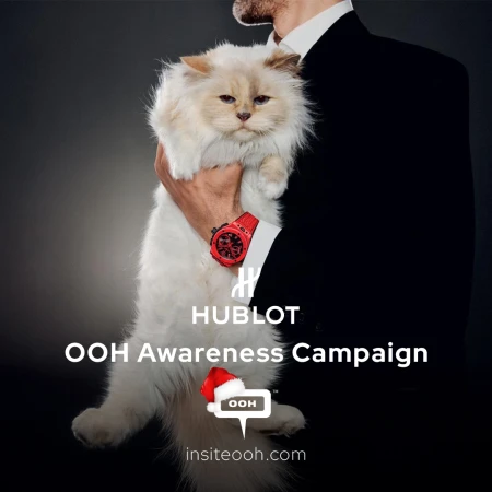 Hublot Is Letting a Cat Flex for Them on Dubai’s Digital Screens