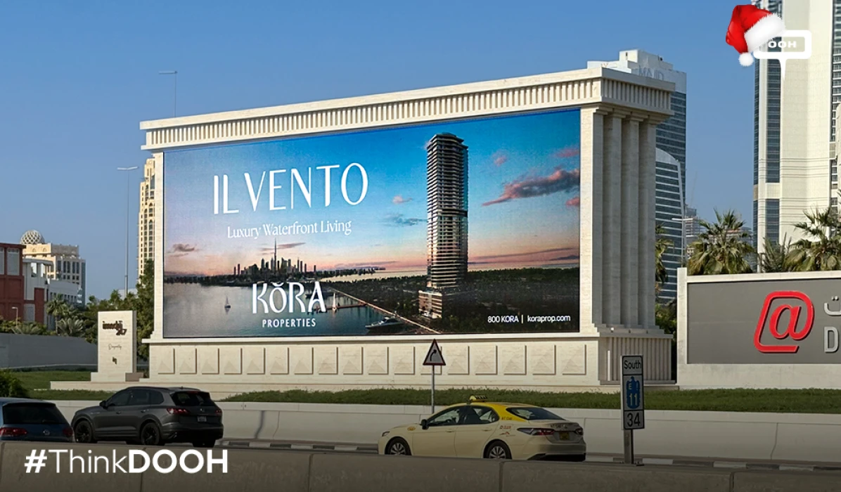 Kora Properties Makes Its First DOOH Move in Dubai with IL VENTO