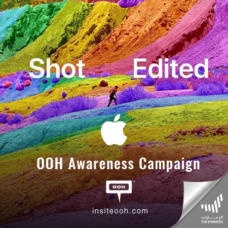 The “Shot and edited by iPhone” artistry visuals spread via Dubai’s billboards