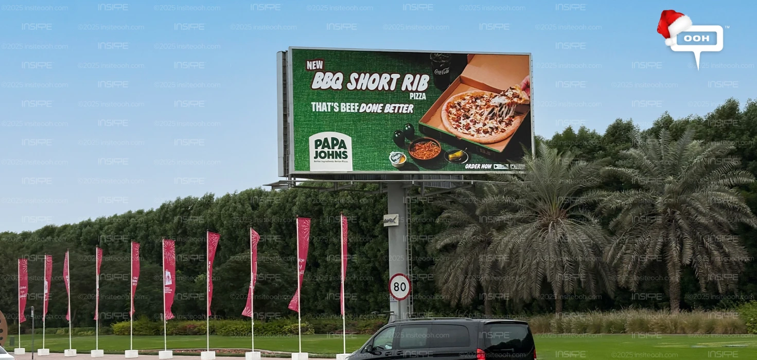 Papa John’s New Pizza Has UAE Buzzing, and the Billboard Gets It