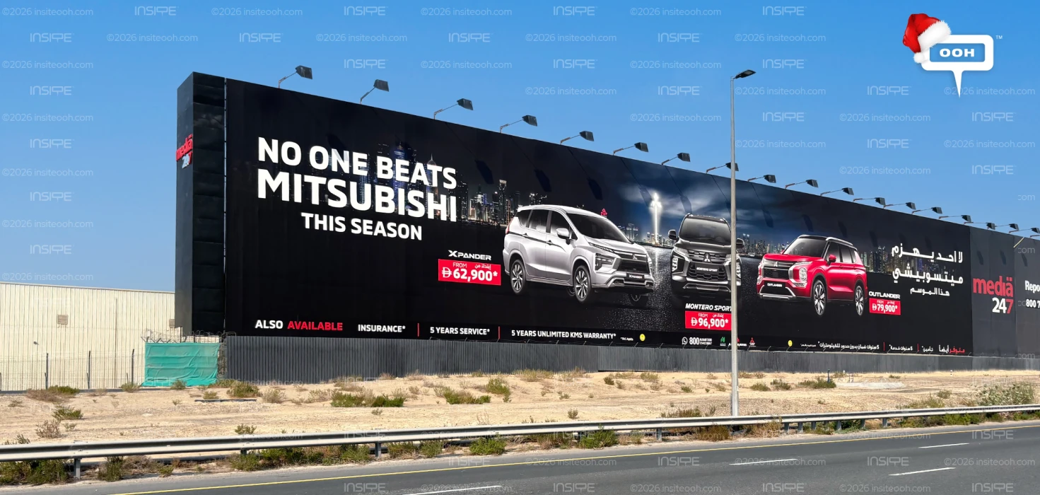 Mitsubishi OOH Campaign Celebrates Defiant Spirit This Season