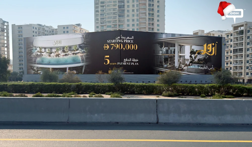 Azure By Lapis Properties Brings the RAK Coast to Dubai’s Commuters via Billboards