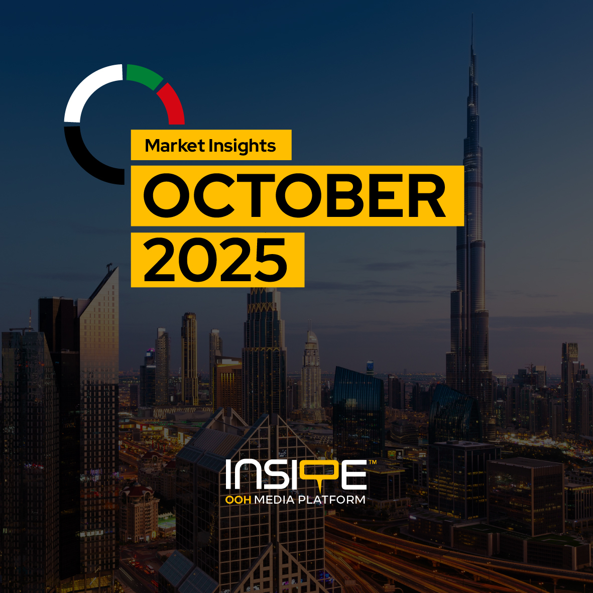 UAE’s OOH Market Thrives in October 2025: Real Estate Leads While New Advertisers Make Their Mark