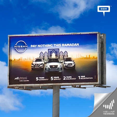 Nissan promises on UAE’s billboards to “Pay Nothing This Ramadan”