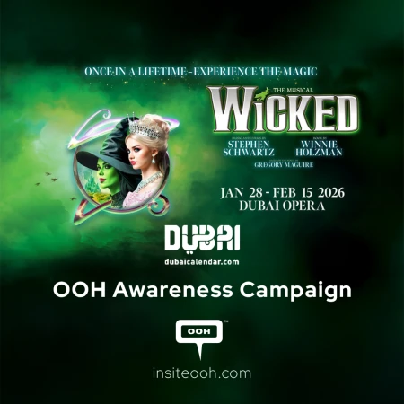 WICKED Show Assumes the Lead in the UAE Digital Outdoor Billboards