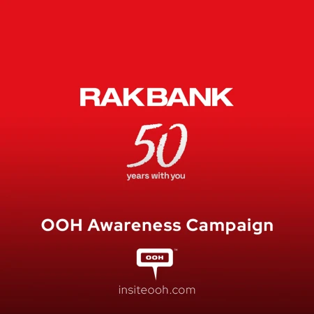 RAKBANK Celebrates 50 Years With a Landmark Die-Cut OOH Statement Across the UAE