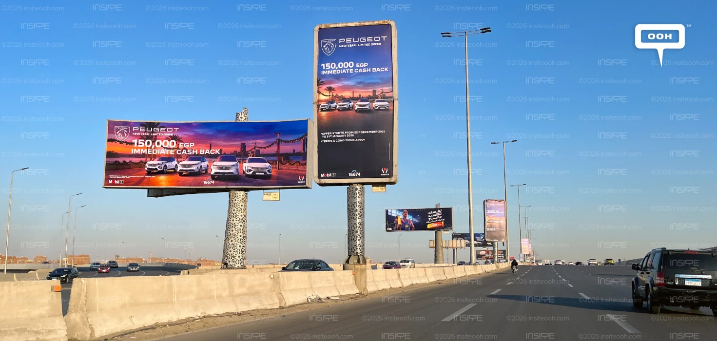 Peugeot Puts Value on Cairo’s Outdoor Billboards with New Year’s Offer