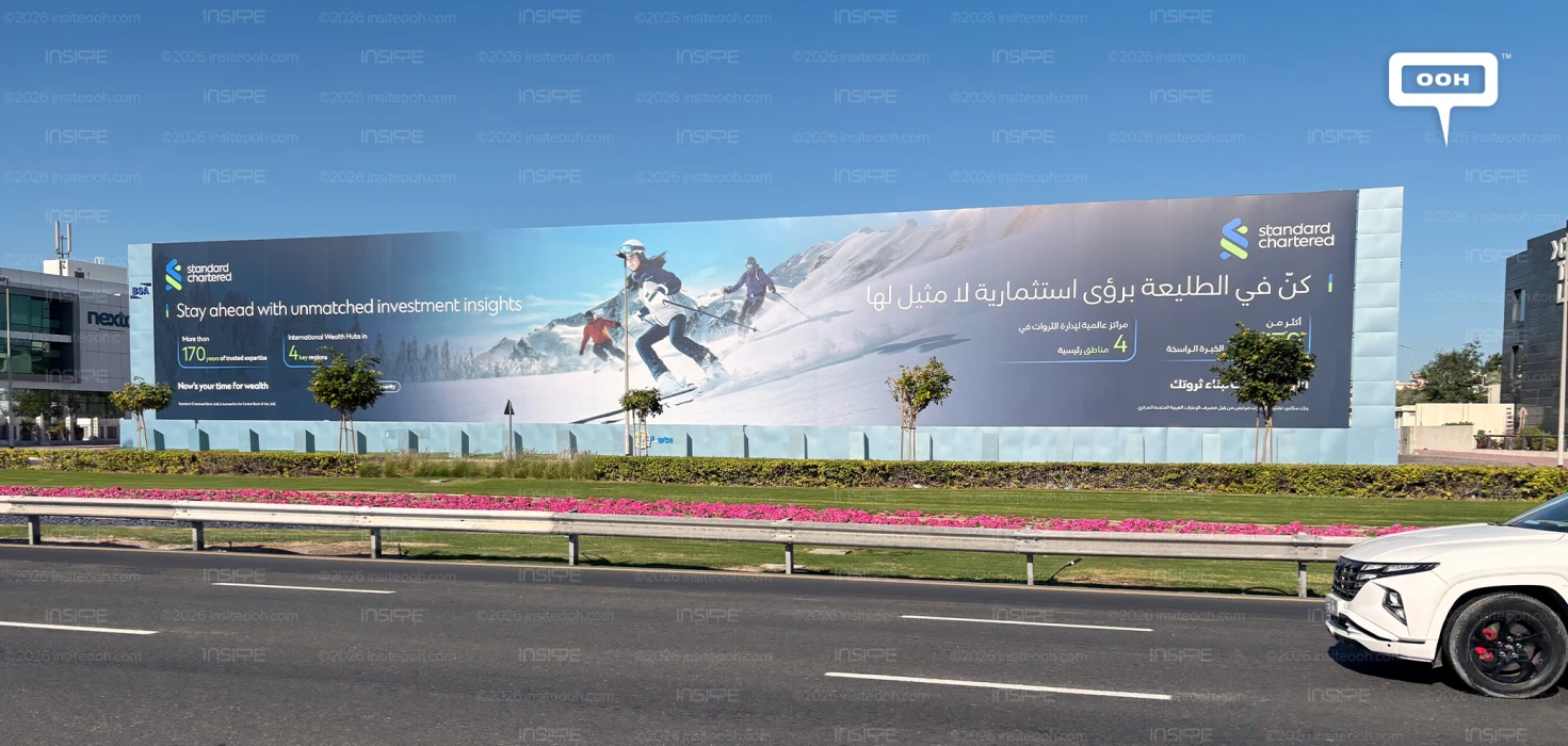 Standard Chartered Bets on Scale in Dubai’s Latest OOH Wealth Push