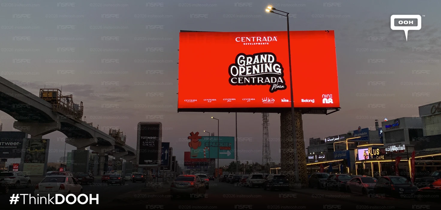 Centrada Plaza Claims West Cairo’s DOOH Scene in Bold Red