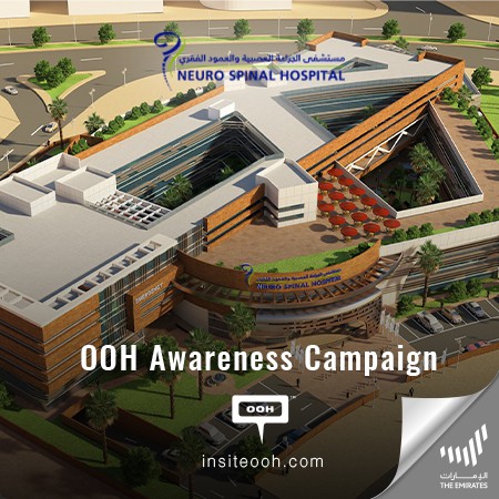 Neuro Spinal Hospital celebrating 19 years of excellence via Dubai streets