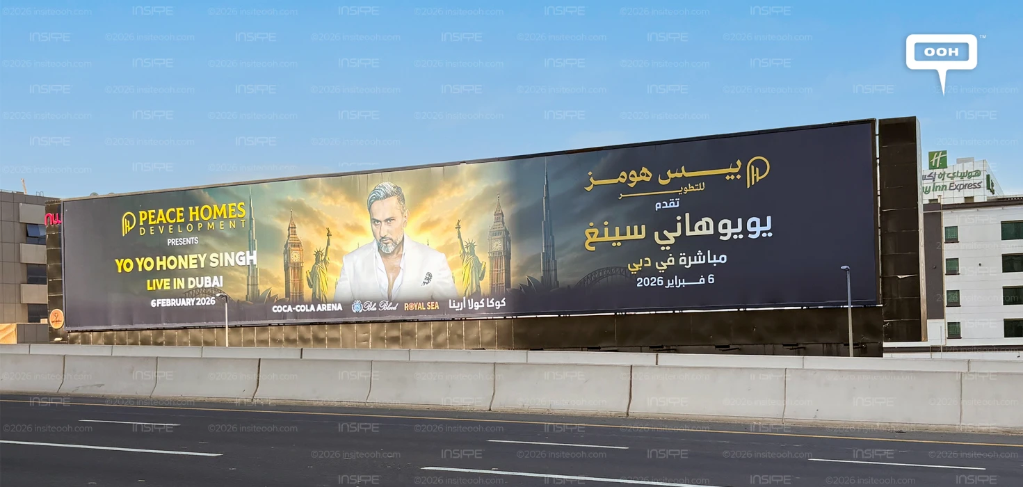 Peace Homes Brings Yo Yo Honey Singh Back to Dubai’s Billboards