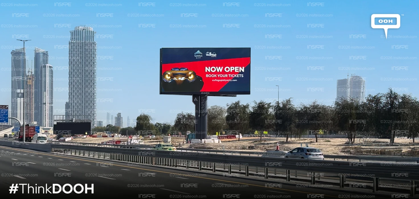 Six Flags Qiddiya City Enters the Spotlight on Dubai’s Roads