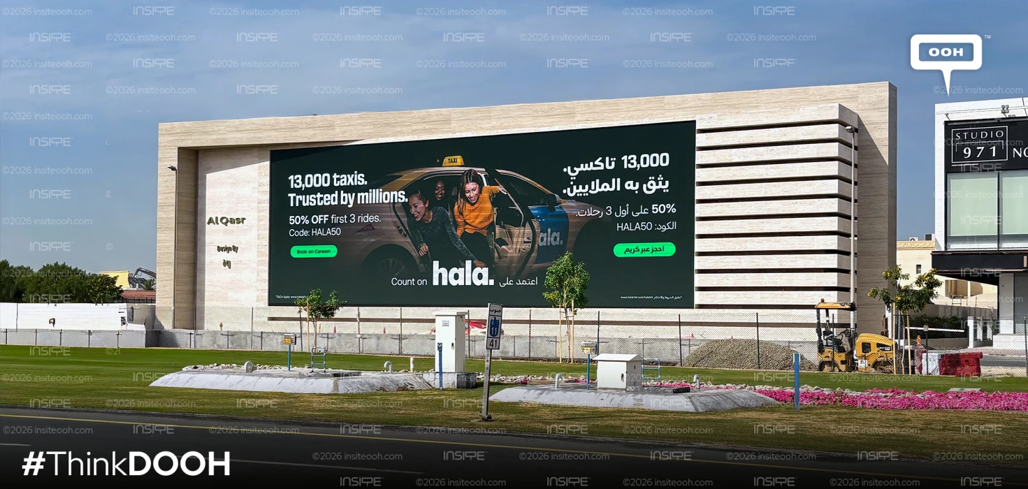 Hala Taxi Takes Over Digital Screens with Eye-Catching Ads and Freebies