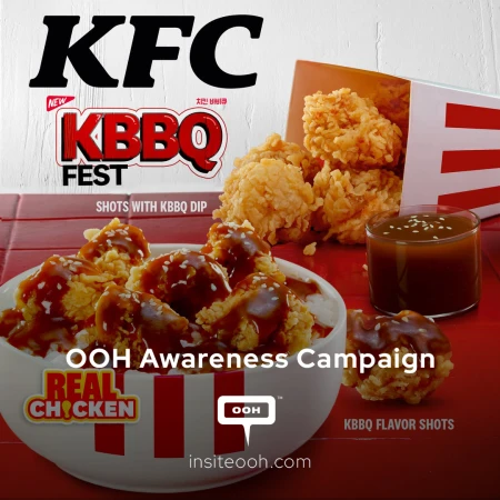 KFC Breaks Through Appetite Barriers With New Korean BBQ Chicken on OOH