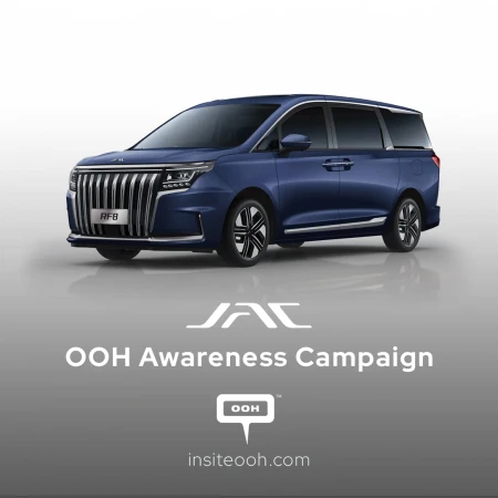 JAC Introduces the RF8, the Newest Luxury MPV Vehicle in Dubai on OOH