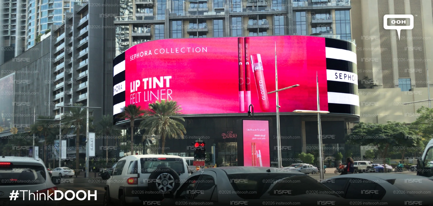 Sephora’s Lip Tint Felt Liner Takes Over DOOH Locations in Dubai