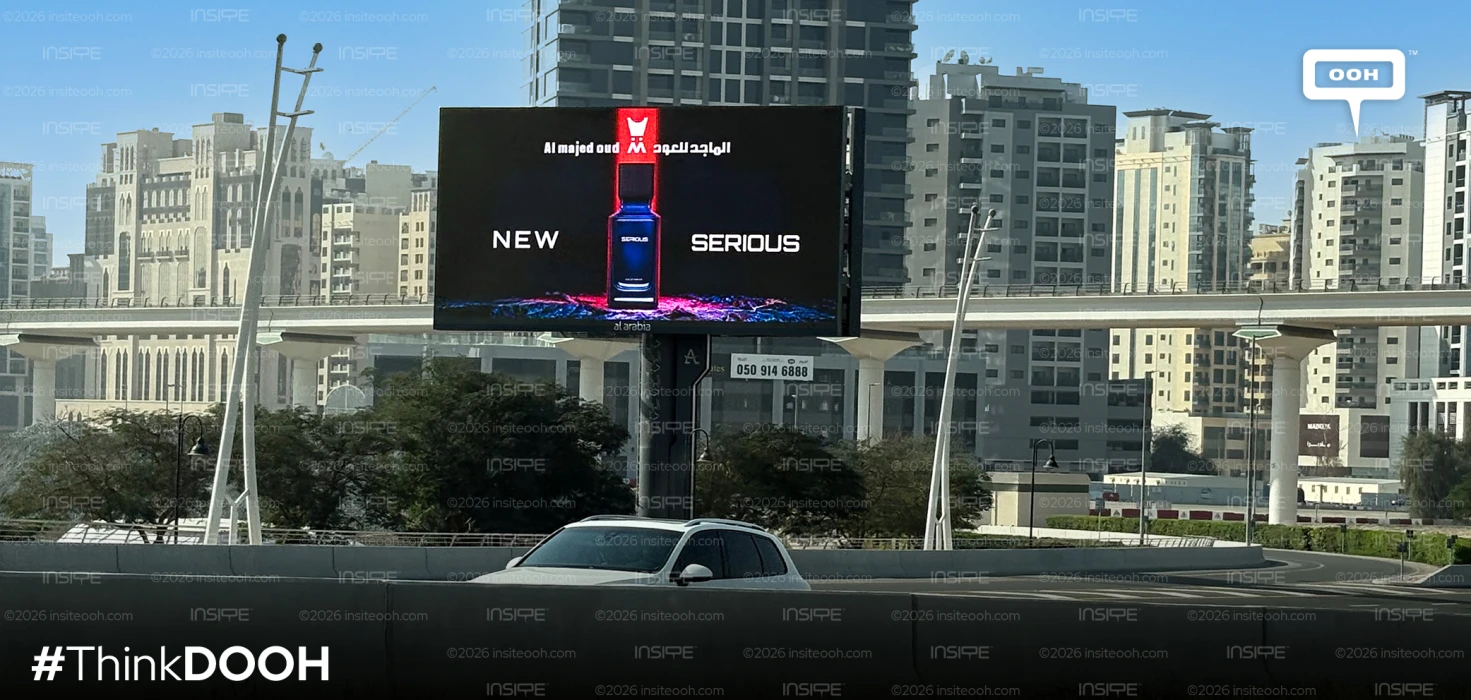 'New Serious' by Almajed Oud adds Freshness Via D/OOH Display