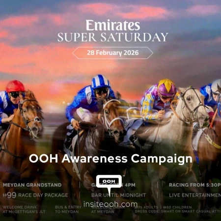 Emirates Super Saturday Takes Over Dubai’s Digital Screens Ahead of Race Day