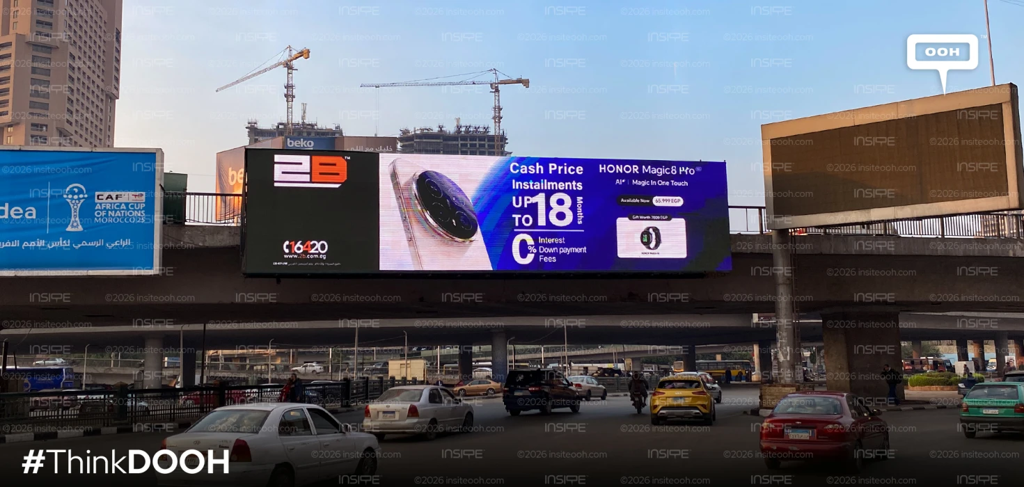 2B Showcases HONOR Magic8 Pro Across Cairo’s LED Screens