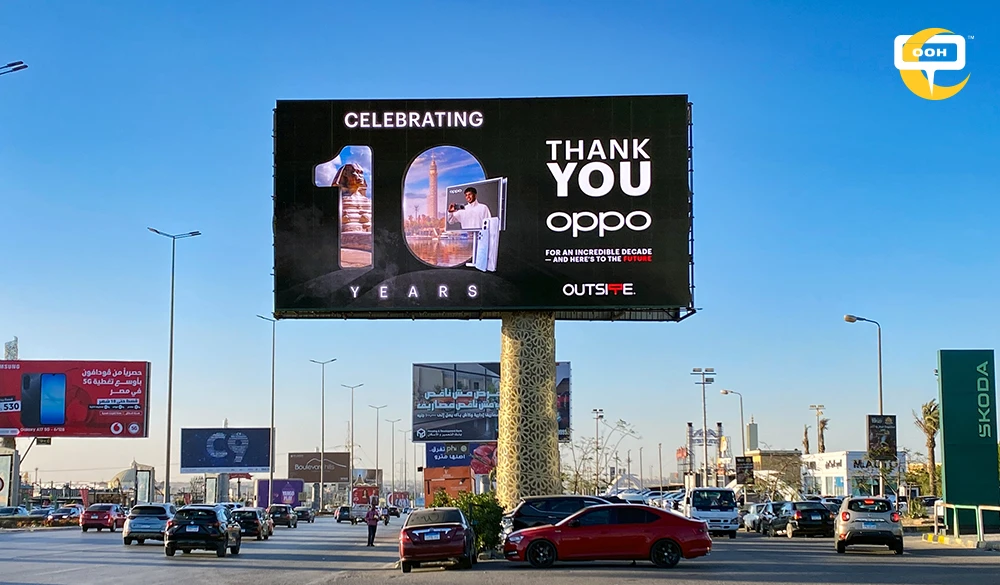 For the Tenth Year in A Row, OPPO Names OUTSITE As 2026 D/OOH Media Agency
