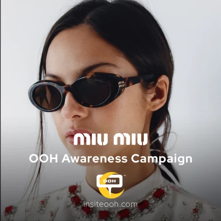 Miu Miu Scales Dubai’s Digital Screens Through Portraiture Eyewear