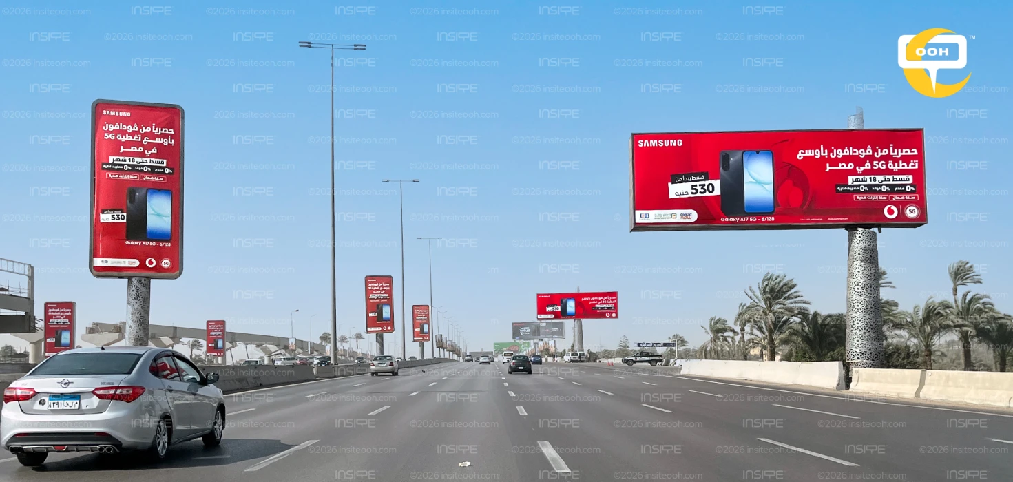 Vodafone’s 5G OOH Campaign Offers Samsung A17 5G at 530 EGP Monthly