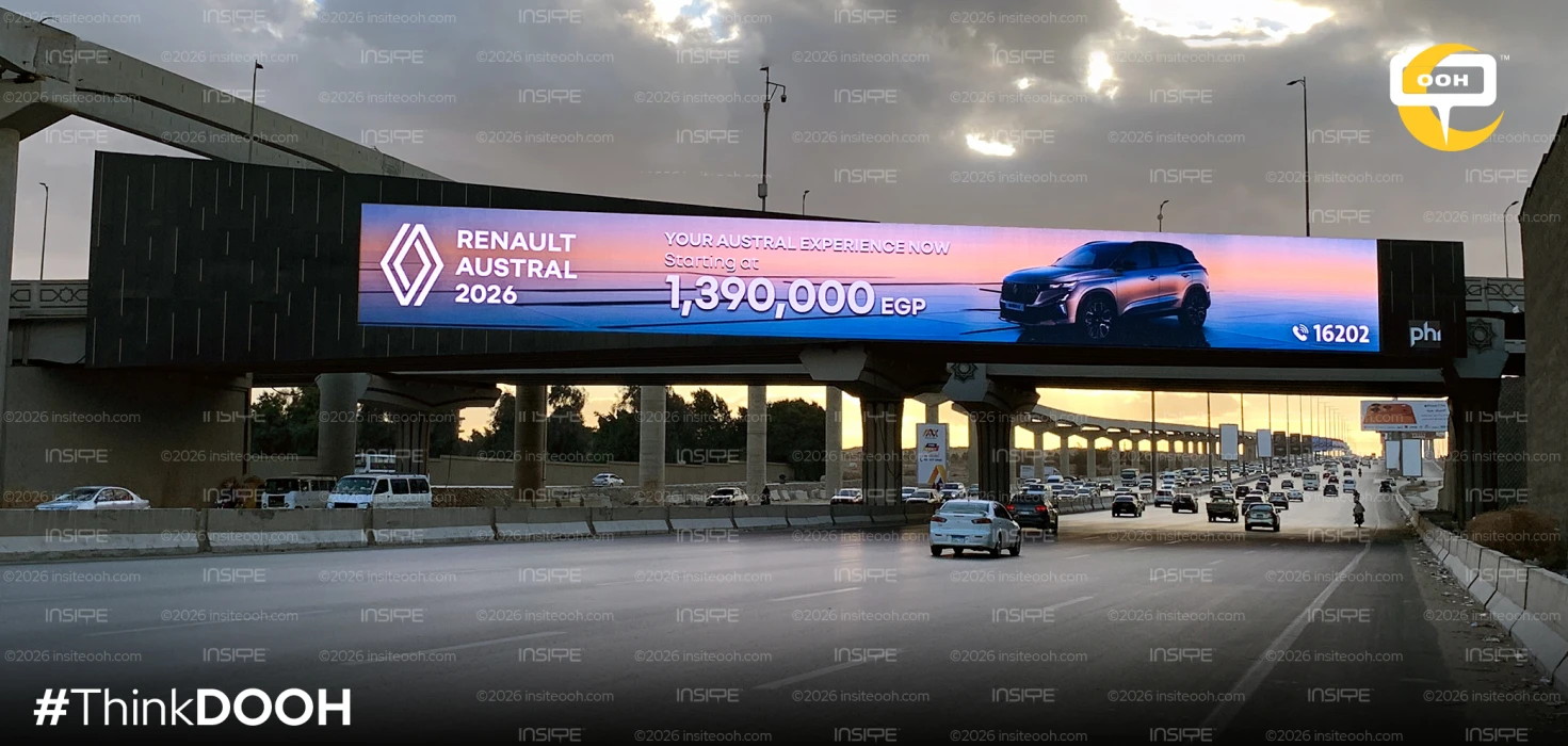 “The Austral Experience” by Renault Takes Over Greater Cairo’s DOOH Scene