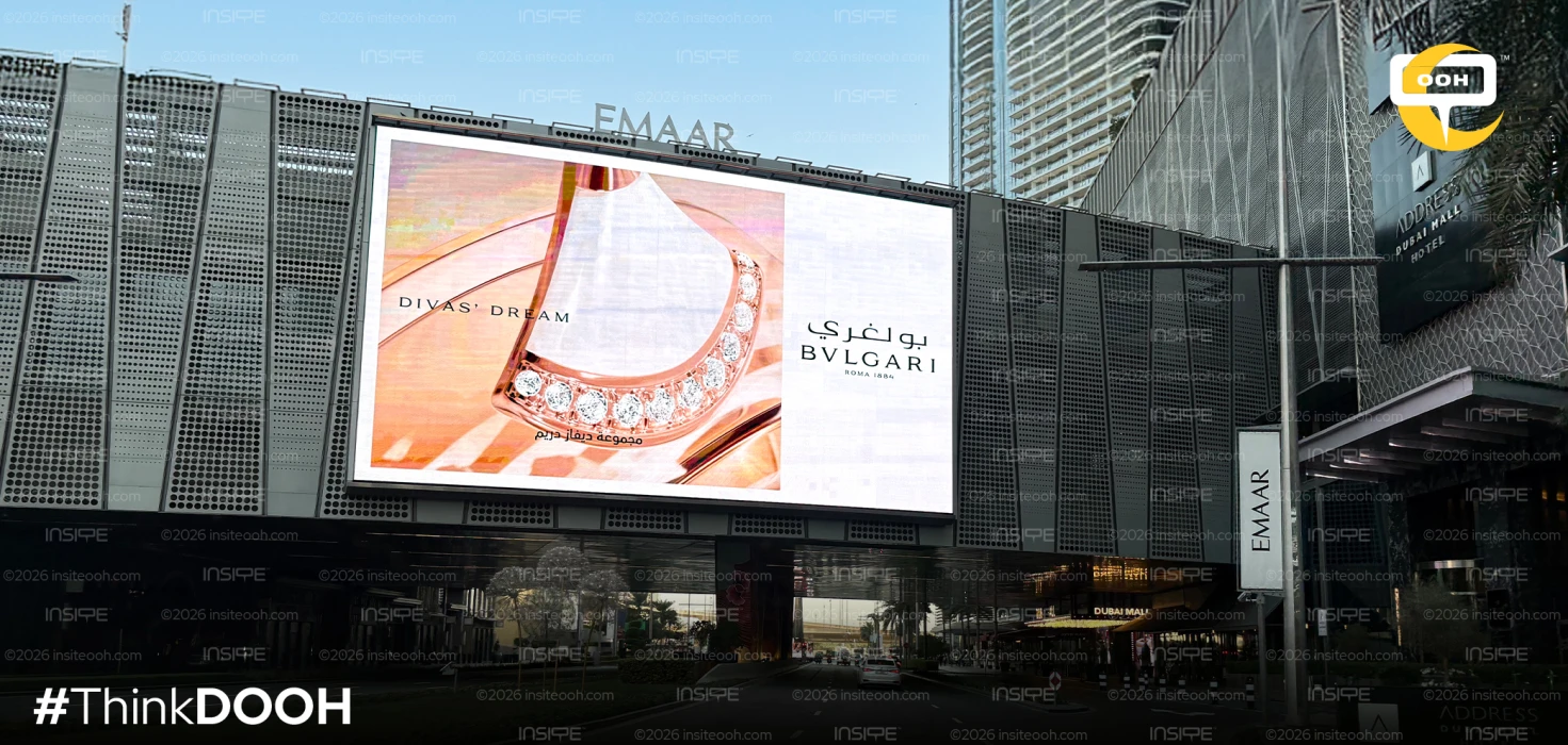 Diva's Dream Jewelry Collection by Bulgari Adds a Spark to Dubai's D/OOH Scene