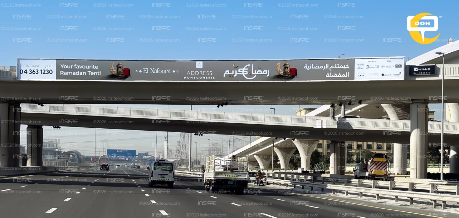 Address Montgomerie Promotes El Nafoura Ramadan Tent with Billboards in Dubai
