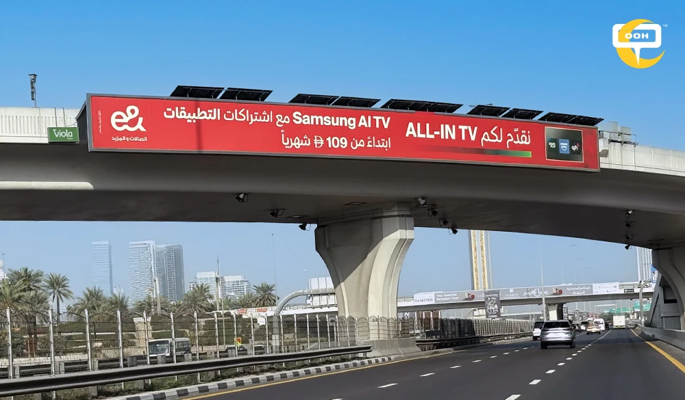 Etisalat by e& Dominates UAE Commuter Routes with Massive Samsung AI TV Campaign