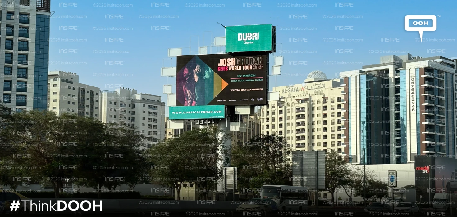 Dubai’s Billboards Sing as Dubai Calendar Turns Highways into a Stage for Josh Groban