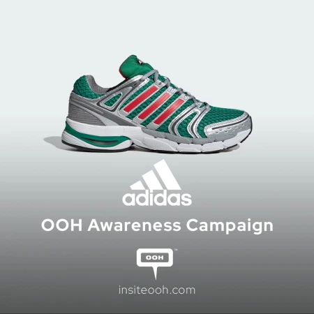 A Classic Brought Back to Life: Adistar Control 5 by Adidas Returns on Dubai’s DOOH