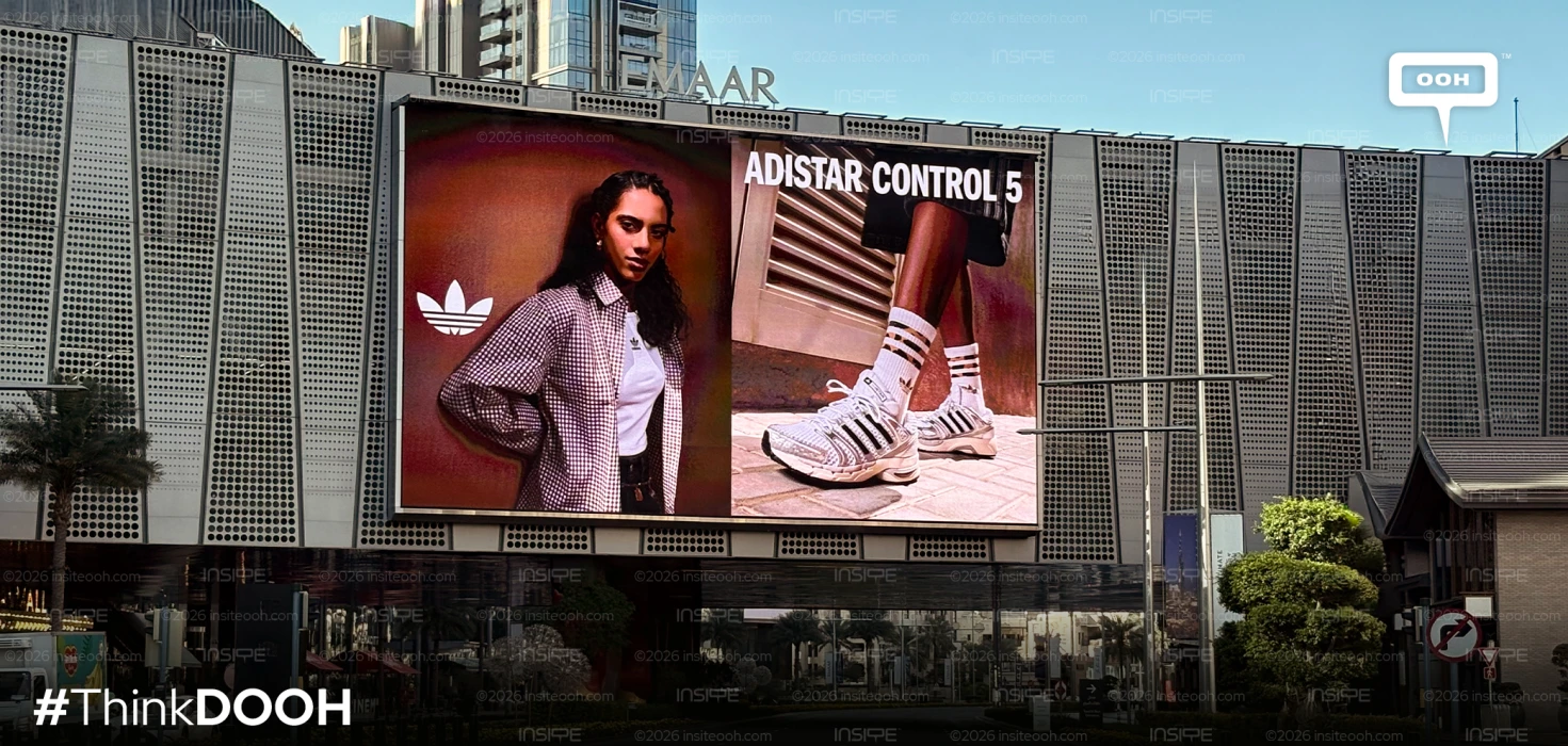 A Classic Brought Back to Life: Adistar Control 5 by Adidas Returns on Dubai’s DOOH