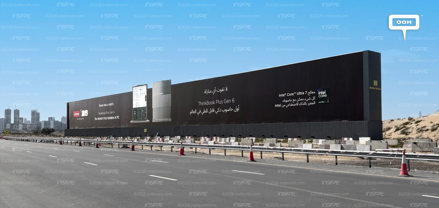 Lenovo Cuts Through the Noise in Dubai with New Die-Cut Execution