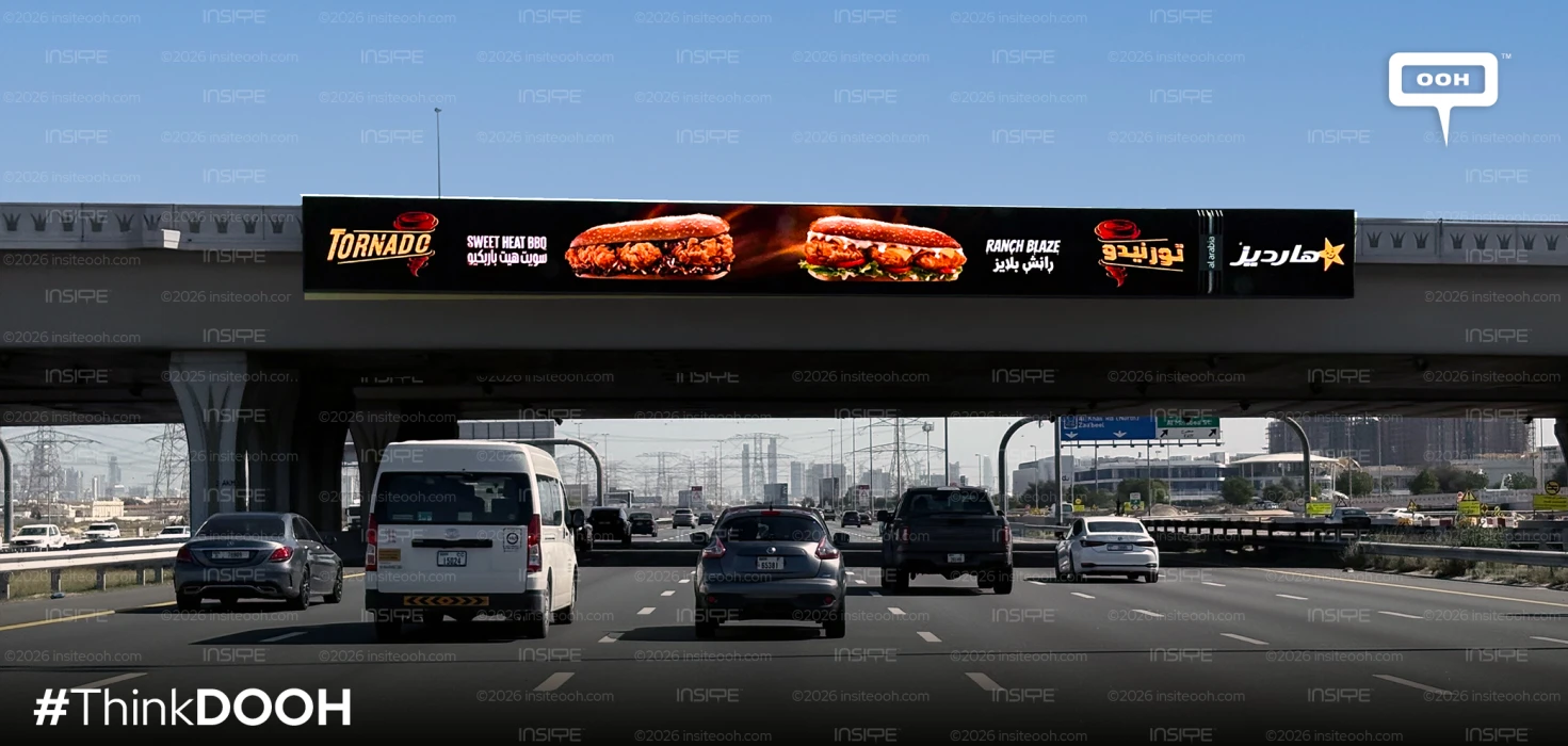 Catching Eyes and Cravings  Hardee’s "Two Tornados" Massive D/OOH Campaign