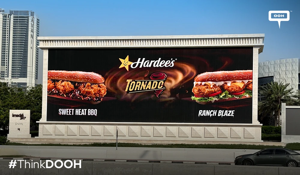 Catching Eyes and Cravings  Hardee’s "Two Tornados" Massive D/OOH Campaign