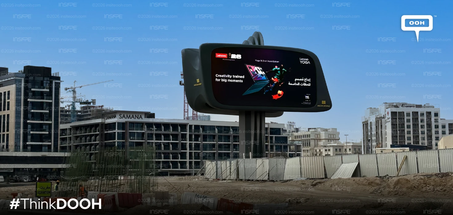 Lenovo Takes Creativity to New Heights with the Yoga 9i 2-in-1 Aura Edition on Dubai’s DOOH