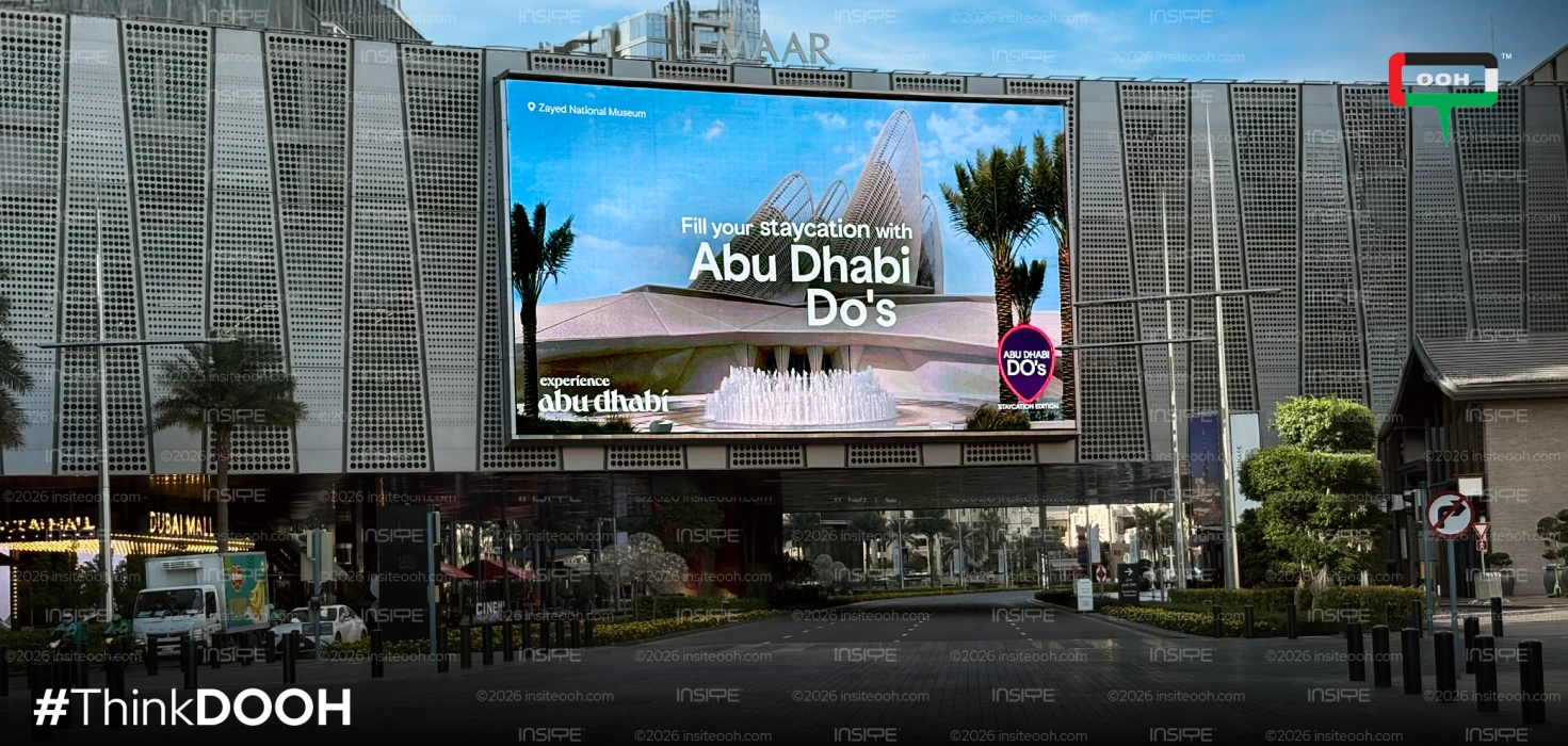 Abu Dhabi, Curated in Motion: The DOOH Campaign Turning the City Into a Checklist
