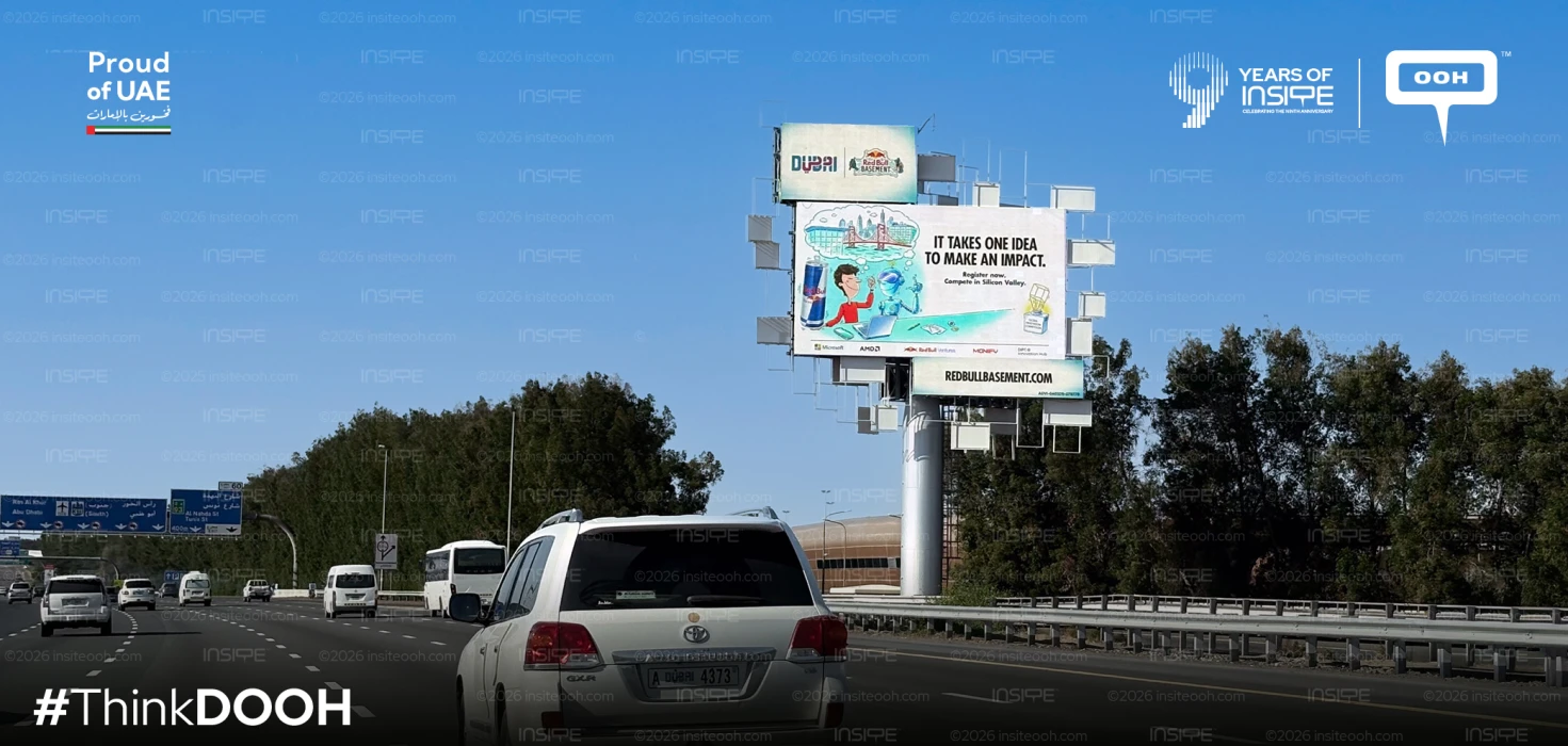 Red Bull Promotes “Basement” Initiative Through Digital OOH in Dubai