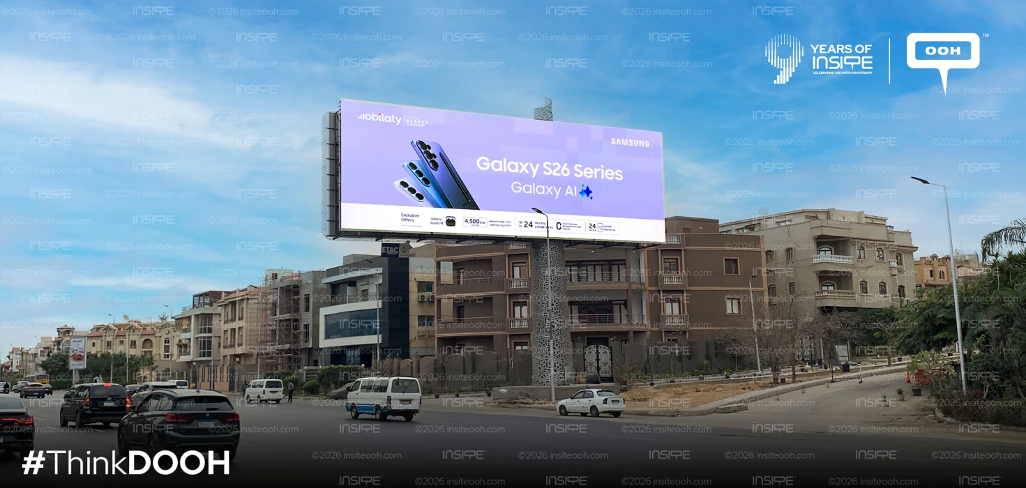 Samsung S26 Series with Vodafone Dominate Cairo’s DOOH Landscape