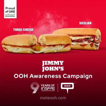 Jimmy John's Turns Up the Heat on Dubai's Digital Screens with The Pizza Sandwiches