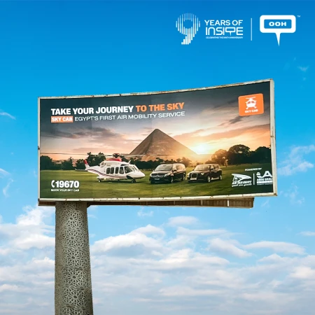 Sky Cab Egypt Debuts on Greater Cairo’s OOH as Egypt’s First Air Mobility Service