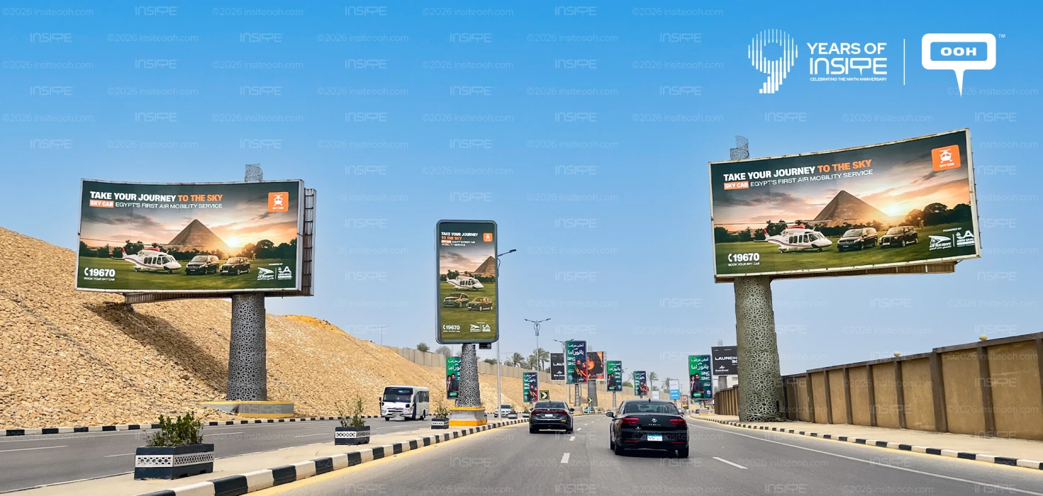 Sky Cab Egypt Debuts on Greater Cairo’s OOH as Egypt’s First Air Mobility Service