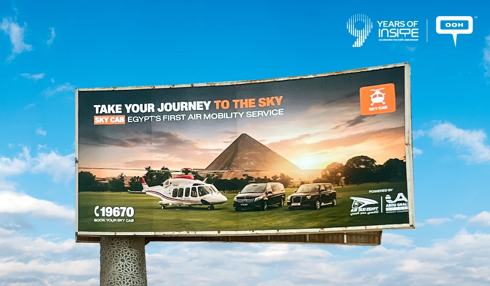 Sky Cab Egypt Debuts on Greater Cairo’s OOH as Egypt’s First Air Mobility Service