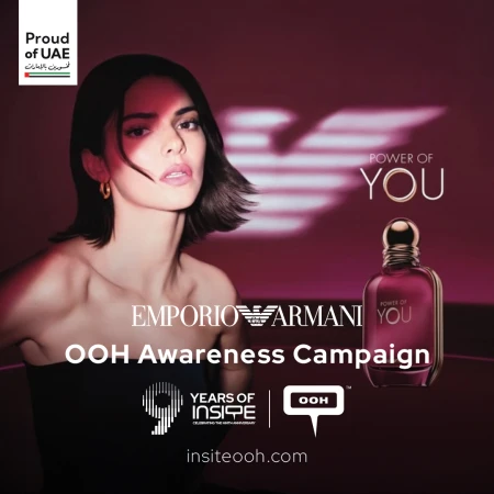 Kendall Jenner Leads Emporio Armani's Latest Fragrance Launch on DOOH
