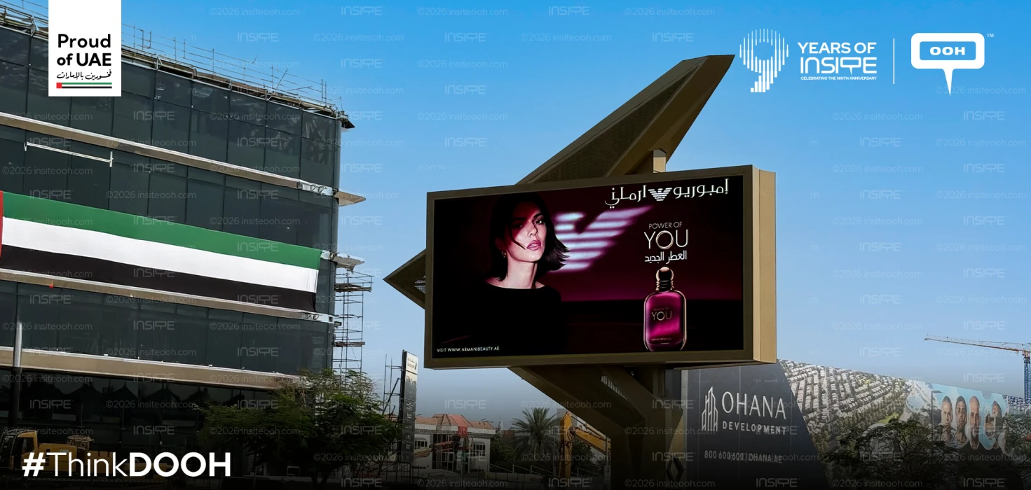Kendall Jenner Leads Emporio Armani's Latest Fragrance Launch on DOOH