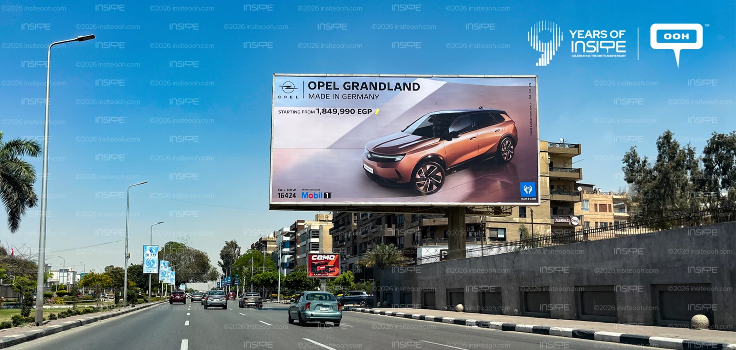 Opel Highlights Their Flagship Grandland in Their Latest OOH Rollout
